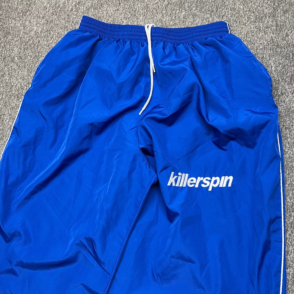 Augusta Sportswear Killerspin Track Pants Mens XL Blue Mesh Lined Athletic Snap